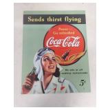 1950s Coca-Cola Aviation Tin Sign