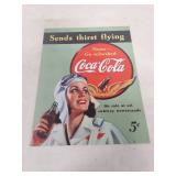1950s Coca-Cola Aviation Tin Sign