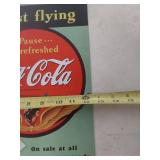 1950s Coca-Cola Aviation Tin Sign
