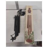 Rooster and pineapple wind chimes