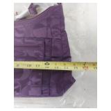 Coach Signature Purple Nylon Hobo Bag