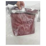 MAXX New York Burgundy Leather Handbag