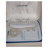 JCPenney 14k Pearl Jewelry Set with Box