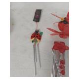 Garden Wind Chime Collection with Cardinals and Ladybug