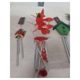 Garden Wind Chime Collection with Cardinals and Ladybug
