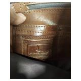 Western Tooled Leather Star Crossbody Bag