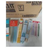 Yarn and Knitting Needle Collection Lot