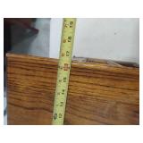 White Clad Oak Ice Box Style End Table