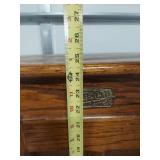 White Clad Oak Ice Box Style End Table