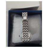 Diamonique Crystal Bezel Ladies Watch