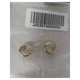 Eternagold Textured Hoop Earrings 14k