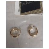 Eternagold Textured Hoop Earrings 14k