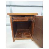 Rustic Pine End Table