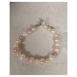 Natural Cultured Pearl Necklace, Bracelet and Earring Set