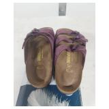 Birkenstock Florida Sandals in Plum Nubuck