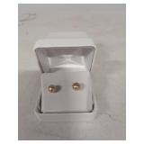 14K Gold Pearl Stud Earrings