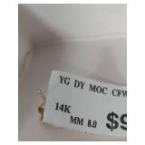 14K Gold Pearl Stud Earrings