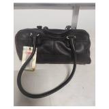 Fossil Black Leather Barrel Handbag