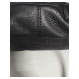 Fossil Black Leather Barrel Handbag