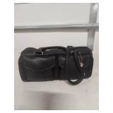 Fossil Black Leather Barrel Handbag