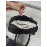 Fossil Black Leather Barrel Handbag