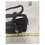 Fossil Black Leather Barrel Handbag