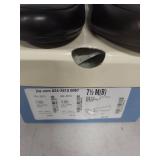 (2) Black Leather Loafers Size 7.5