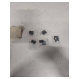 Sterling Silver CZ Stud Earrings - 5 Pair