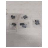 Sterling Silver CZ Stud Earrings - 5 Pair