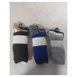 (3) Multi-Pack Crew Socks Bundle