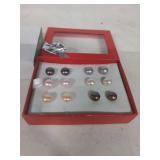 Multi-Color Cultured Pearl Sterling Silver Earring Set