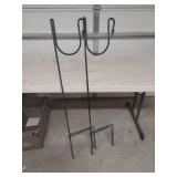 (2) Wrought Iron Shepards Hooks