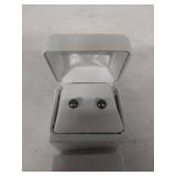 14K Yellow Gold Black Pearl Stud Earrings