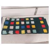 Handmade Granny Square Afghan Blanket - Approx 82" x 68"