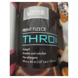Animal Print Microplush Throw Blanket Collection