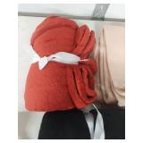 Soft Fleece Throw Blanket Set