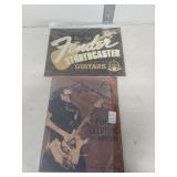 Fender Stratocaster Guitar Metal Sign Set