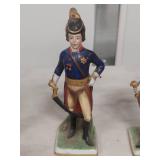 Western Germany Porcelain Military Figurine Collection - 1 broken