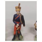 Western Germany Porcelain Military Figurine Collection - 1 broken