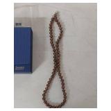 Sterling Silver Chocolate Cultured Pearl Necklace