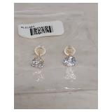 Round Brilliant Cut CZ Stud Earrings Bella Luce 2.86 CTW