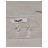 Round Brilliant Cut CZ Stud Earrings Bella Luce 2.86 CTW