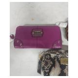 Nicole by Nicole Miller Animal Print Wallet and 2 makeup bags