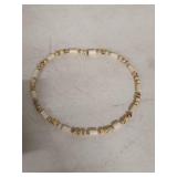 Cream and Speckled Wooden Bead Necklace