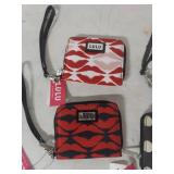 LULU Kiss Print and Polka Dot Wristlet Wallets