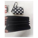 LULU Kiss Print and Polka Dot Wristlet Wallets