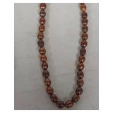 Chocolate Pearl Necklace 34 in