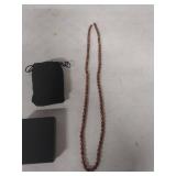 Chocolate Pearl Necklace 34 in