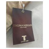Ticianello Gold Metallic Leather Handbag