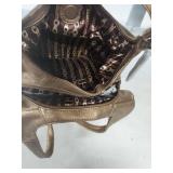 Ticianello Gold Metallic Leather Handbag